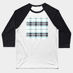 Winter Aesthetic Ossian 2 Hand Drawn Textured Plaid Pattern Baseball T-Shirt